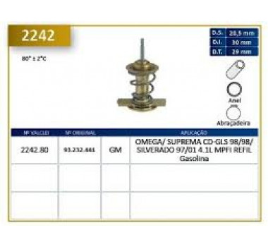 Imagem: VALVULA TERMOSTATICA OMEGA 4.1 TODOS REFIL  