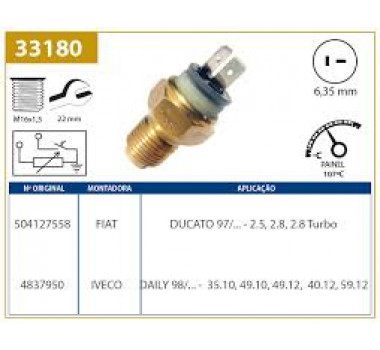 Imagem: SENSOR TEMPERATURA DUCATO 2.5 2.8  
