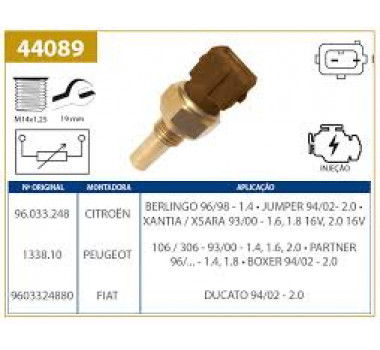 Imagem: SENSOR TEMPERATURA  XSARA BERLINGO 106  306  