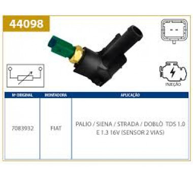 Imagem: FLANGE COM SENSOR TEMPERATURA PALIO DOBLO 1.3 FIRE  