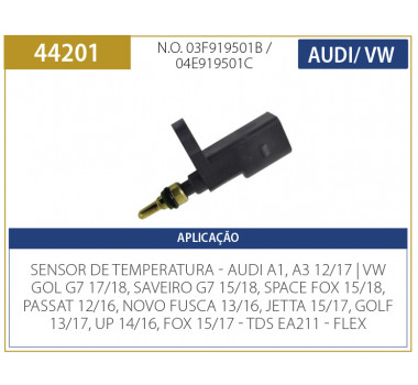 Imagem: SENSOR TEMPERATURA A1 A3 1.4  FOX JETTA GOLF 1.4  