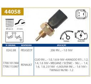 Imagem: SENSOR TEMPERATURA LIVINA 1.6 LOGAN 1.6 206 1.0   