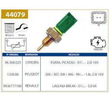 Imagem: SENSOR TEMPERATURA CITROEN C5 PEUGEOT 307 2.0  