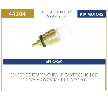 Imagem: SENSOR TEMPERATURA PICANTO 1.0 05/10 ATOS 05/07  