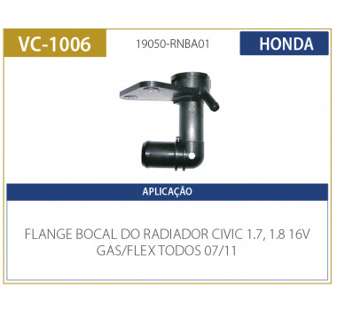 Imagem: FLANGE BOCAL RADIADOR CIVIC 2007...2011 TODOS (O  