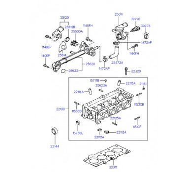 Imagem: FLANGE VALVULA TERMOSTATICA  KIA PICANTO 1.0 (TA  