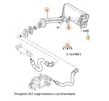 Imagem: CANO AGUA MOTOR PEUGEOT 307 2001/12 SISTEMA BEHR  