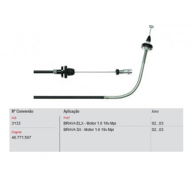 Imagem: CABO ACELERADOR BRAVA 1.6 16V 2002>  