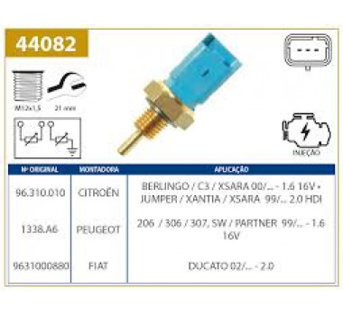 Imagem: SENSOR TEMPERATURA BERLINGO C3 206 306 307 1.6 16V  