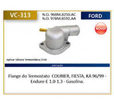 Imagem: TAMPA DA VALVULA TERMOSTATICA FORD KA 97/99 ENDURA  