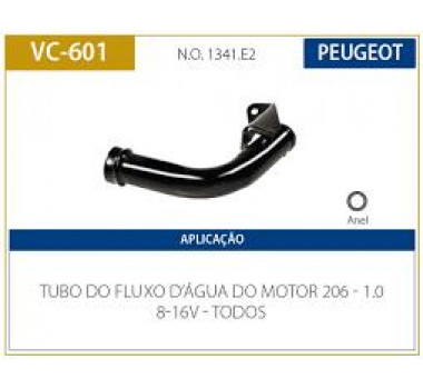 Imagem: CANO AGUA MOTOR PEUGEOT 206 1.0 16V  