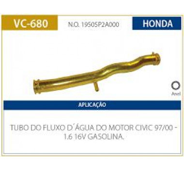 Imagem: CANO DAGUA HONDA CIVIC 1.6 16V 97/00  