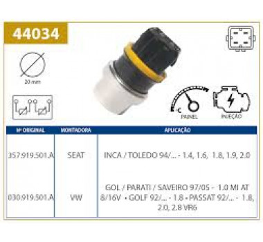 Imagem: SENSOR DE TEMPERATURA GOL GOLF PARATI PASSAT INCA  