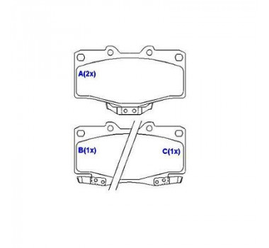 Imagem: PASTILHAS DE FREIO HILUX 4X4 89/...  