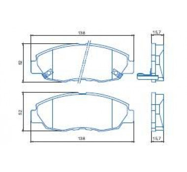 Imagem: PASTILHAS DE FREIO DIANTEIRA HONDA ACCORD 90/93   