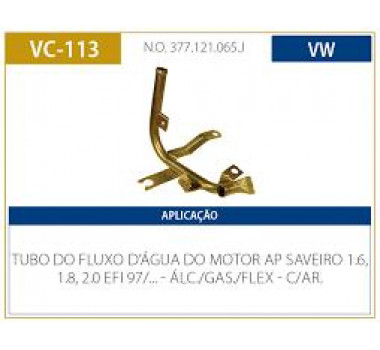 Imagem: CANO AGUA MOTOR GOL AP 1.6 EFI  