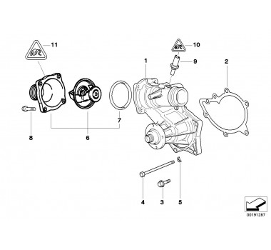 Imagem: VALVULA TERMOSTATICA COM CARCACA BMW 540 740 X5   