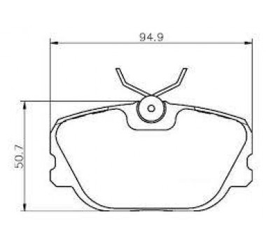 Imagem: PASTILHA FREIO DIANTEIRA VOLVO 440460 480 87/97  