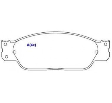 Imagem: PASTILHA FREIO DIANTEIRA S-TYPE 3.0 V6 4.0 V8 98  