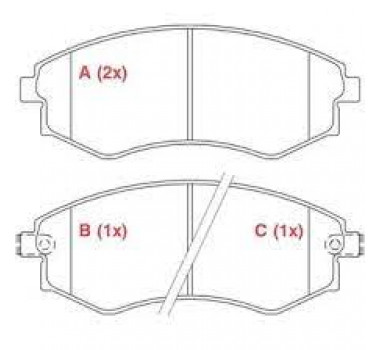 Imagem: PASTILHA FREIO DIANTEIRA SONATA ELANTRA JAC J5 J  