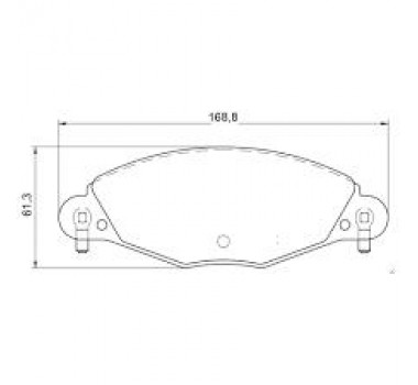 Imagem: PASTILHA FREIO DIANTEIRA CITROEN C5 00/08  