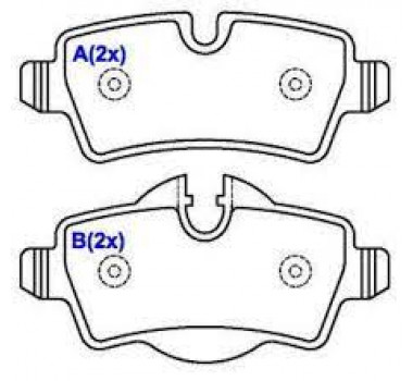 Imagem: PASTILHA FREIO TRASEIRA MINI COOPER 1.6 09/...CE  