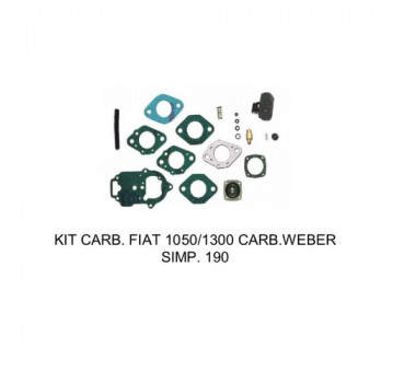 Imagem: KIT CARBURADOR FIAT 1300 1500 WEBER SIMPLES 190   
