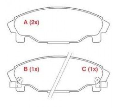 Imagem: PASTILHA FREIO TRASEIRA DAIHATSU CHARADE 87/93  