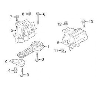 Imagem: COXIM FRONTAL (TORQUE) MITSUBISHI OUTLANDER 2.4   