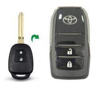 Imagem: CHAVE CANIVETE ADAPTACAO TOYOTA 2 BOTOES  