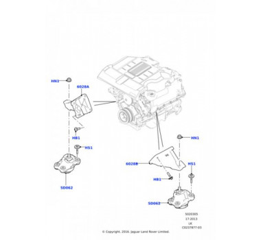 Imagem: COXIM MOTOR RANGE ROVER SPORT 2014/2019 DISCOVER  