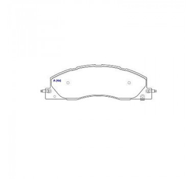 Imagem: PASTILHA FREIO DIANTEIRA DODGE RAM 2500 09/...  