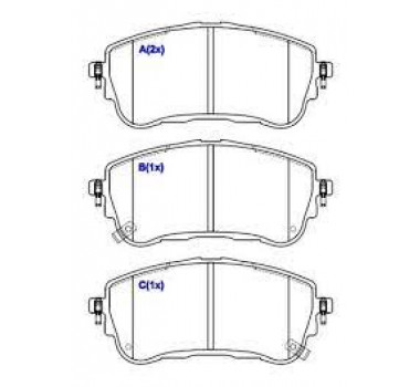 Imagem: PASTILHA FREIO DIANTEIRA TOYOTA COROLLA 1.8 2.0   