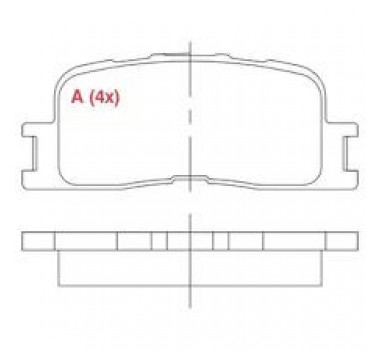 Imagem: PASTILHA FREIO TRASEIRA TOYOTA CAMRY 3.0 2001...  