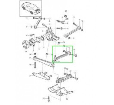 Imagem: BRACO INFERIOR TRASEIRO RETO PORSCHE 911 (996,99  