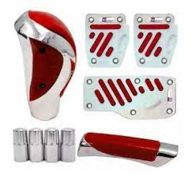 Imagem: KIT PEDALEIRA ESPORTIVA UNIVERSAL VERMELHO/ PRAT  