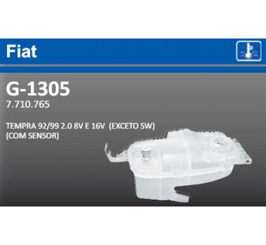 Imagem: RESERVATORIO RADIADOR FIAT TEMPRA 2.0 8 16V 92/99  