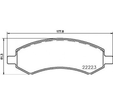 Imagem: PASTILHA FREIO DIANTEIRA DODGE RAM 2500 2022...C  
