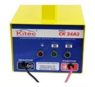 Imagem: CARREGADOR BATERIA 3A 110V CK24A3 KITEK  