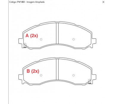 Imagem: PASTILHA FREIO DIANTEIRA DODGE RAM 2500 3500 202  
