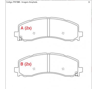 Imagem: PASTILHA FREIO TRASEIRA DODGE RAM 2500 3500 2020  