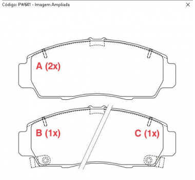 Imagem: PASTILHA FREIO DIANTEIRA HONDA ACCORD 08/...NEW   