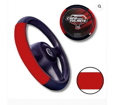 Imagem: CAPA VOLANTE NEOPRENE PRETO E VERMELHO  