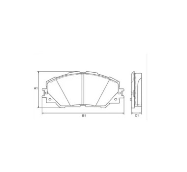 Imagem: PASTILHA FREIO DIANTEIRA TOYOTA RAV 4 2.0 2.2 3.  