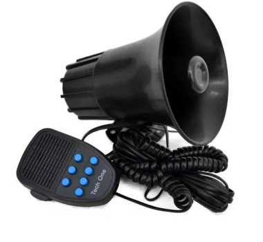 Imagem: SIRENE COM MICROFONE 7 TONS 12V TIPO RONTAN  