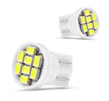 Imagem: LAMPADA PINGO LED W5W 12V 4 LEDS SEM LENTE  