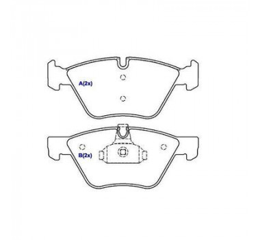 PASTILHA FREIO DIANTEIRA BMW SERIE 1 3 Z4 05/13  