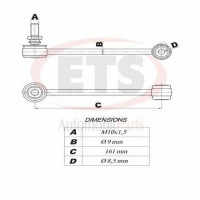 Imagem: BIELETA BMW Serie 1 E81 E87 Serie 3 E90 E91 TRAS  
