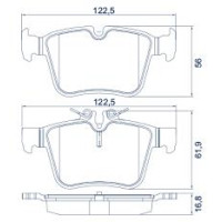 Imagem: PASTILHAS DE FREIO TRASEIRO MERCEDES C180 2014/...  
