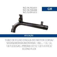 Imagem: CANO AGUA MOTOR AGILE CELTA PRISMA 1.0 1.4 APOS   